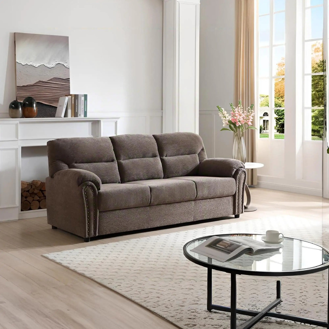 Hamilton - Sofa With Nailhead Trim by HouseOfZazla
