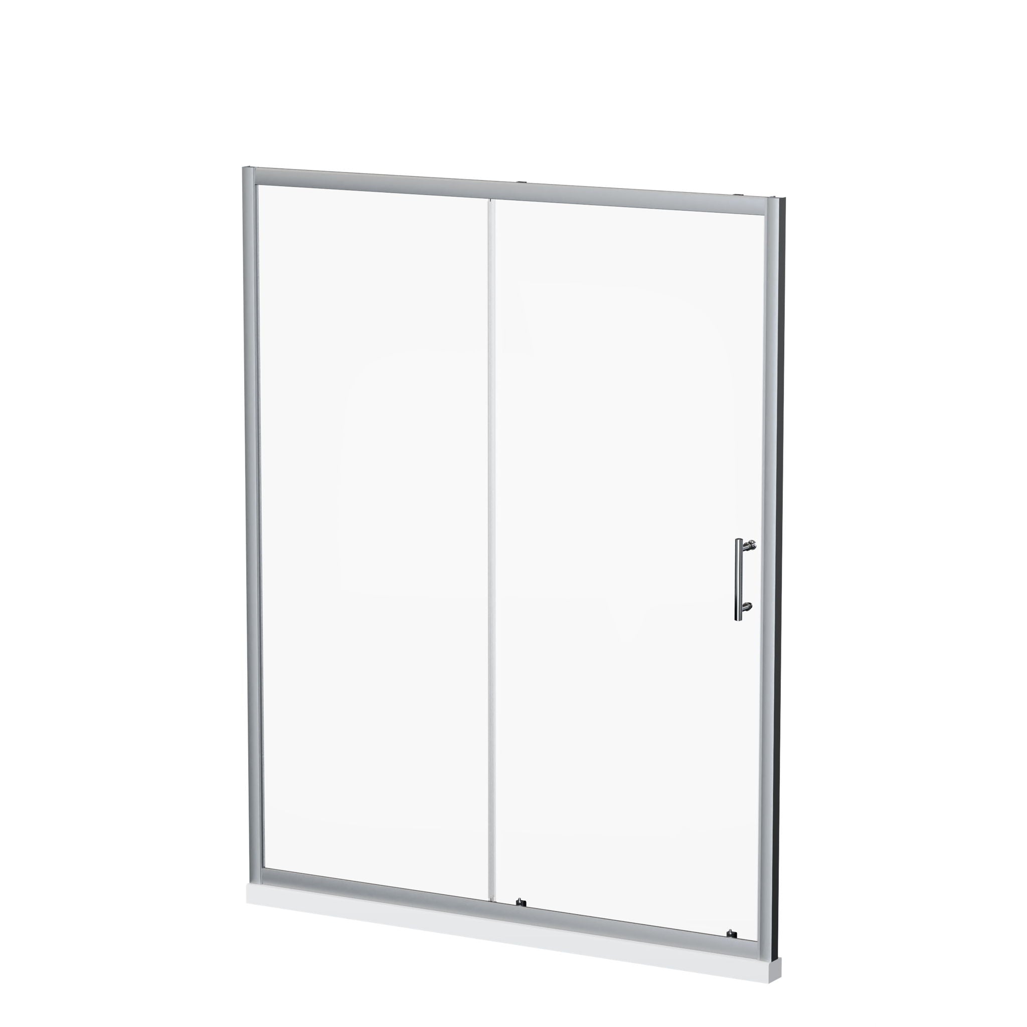 Sliding Shower Door With And Handle - Chrome by HouseOfZazla