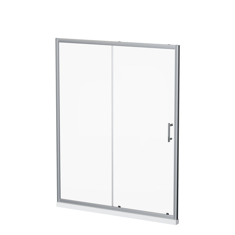 Sliding Shower Door With And Handle - Chrome by HouseOfZazla