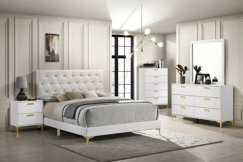 Kendall 5-piece Eastern King Bedroom Set White by Unique Piece Furniture