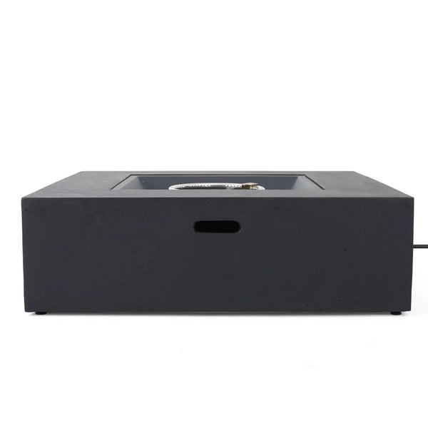 Modern 50,000 Btu Square Fire Table With Propane Tank