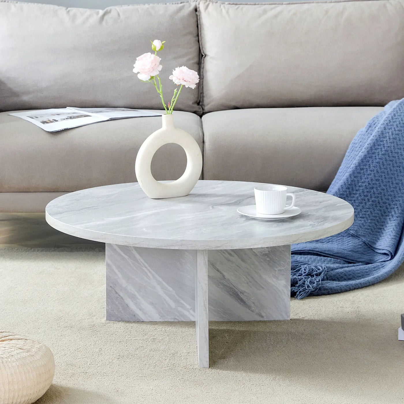 Versatile Round Coffee Table For Various Interior Styles by Unique Piece Furniture