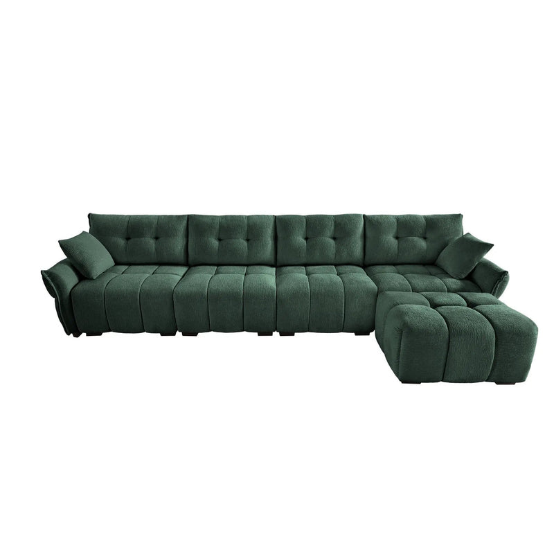Modular 4-Seater Sofa With Ottoman by HouseOfZazla