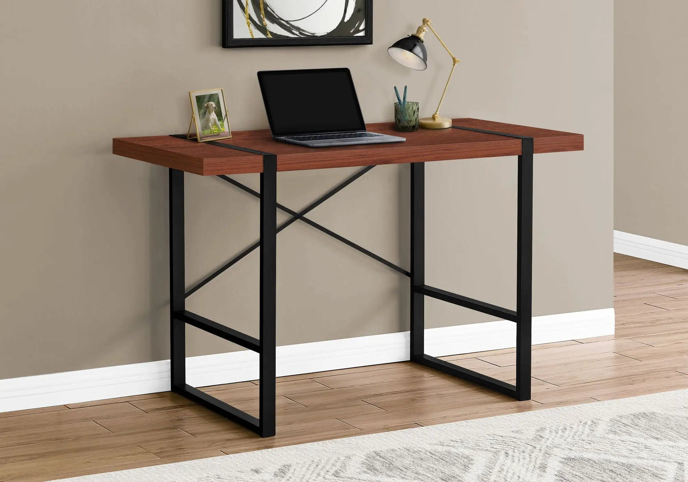 Industrial Design Computer Desk For Home Office, Laptop by Unique Piece Furniture