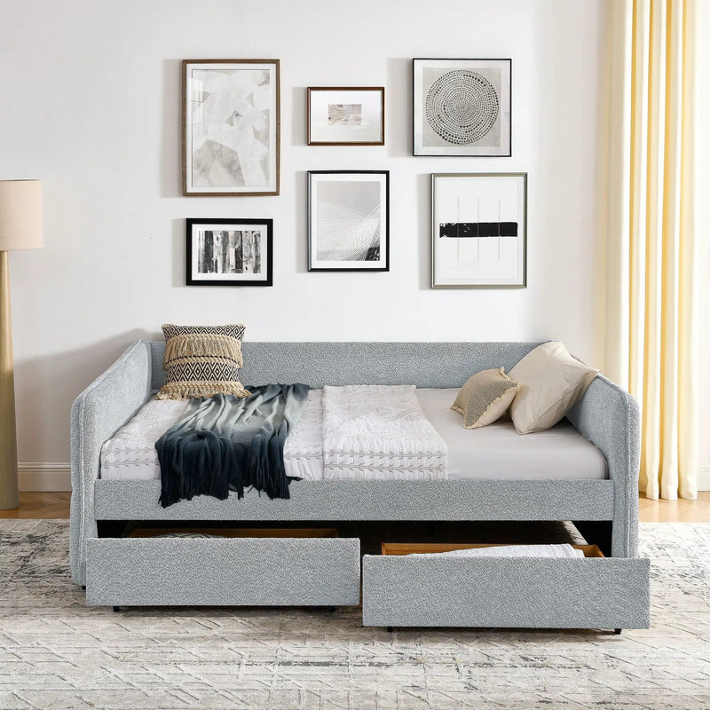 Upholstered Daybed & 2 Drawers by Unique Piece Furniture
