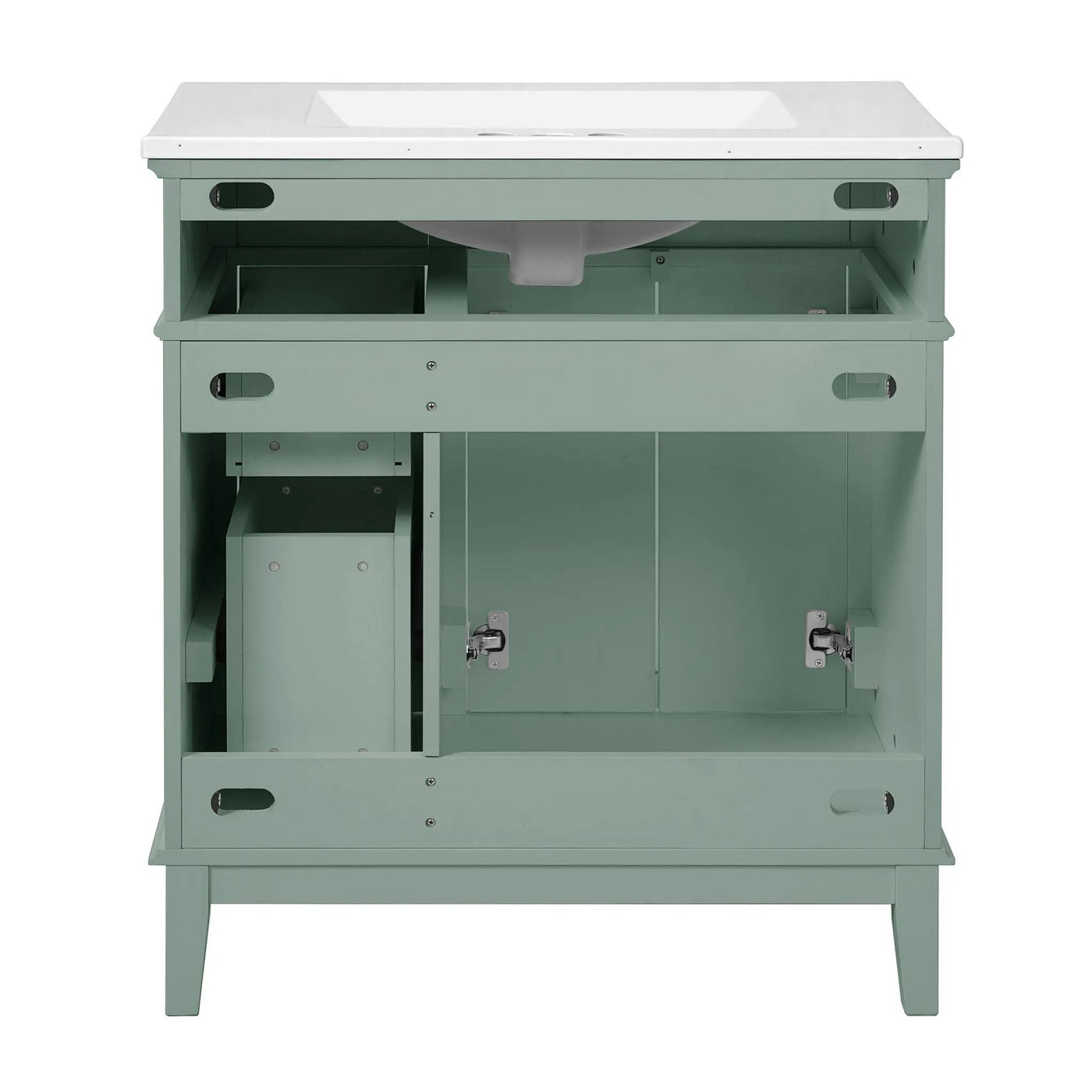 Modern Bathroom Vanity With Sink, Storage Cabinet, Soft Close Doors, Deep & Standard Drawers by HouseOfZazla