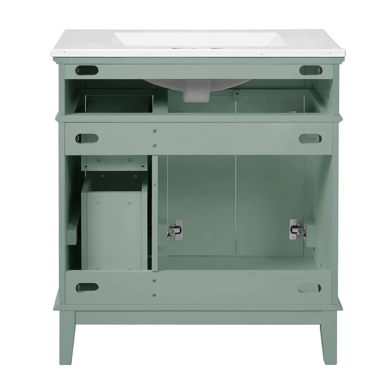 Modern Bathroom Vanity With Sink, Storage Cabinet, Soft Close Doors, Deep & Standard Drawers