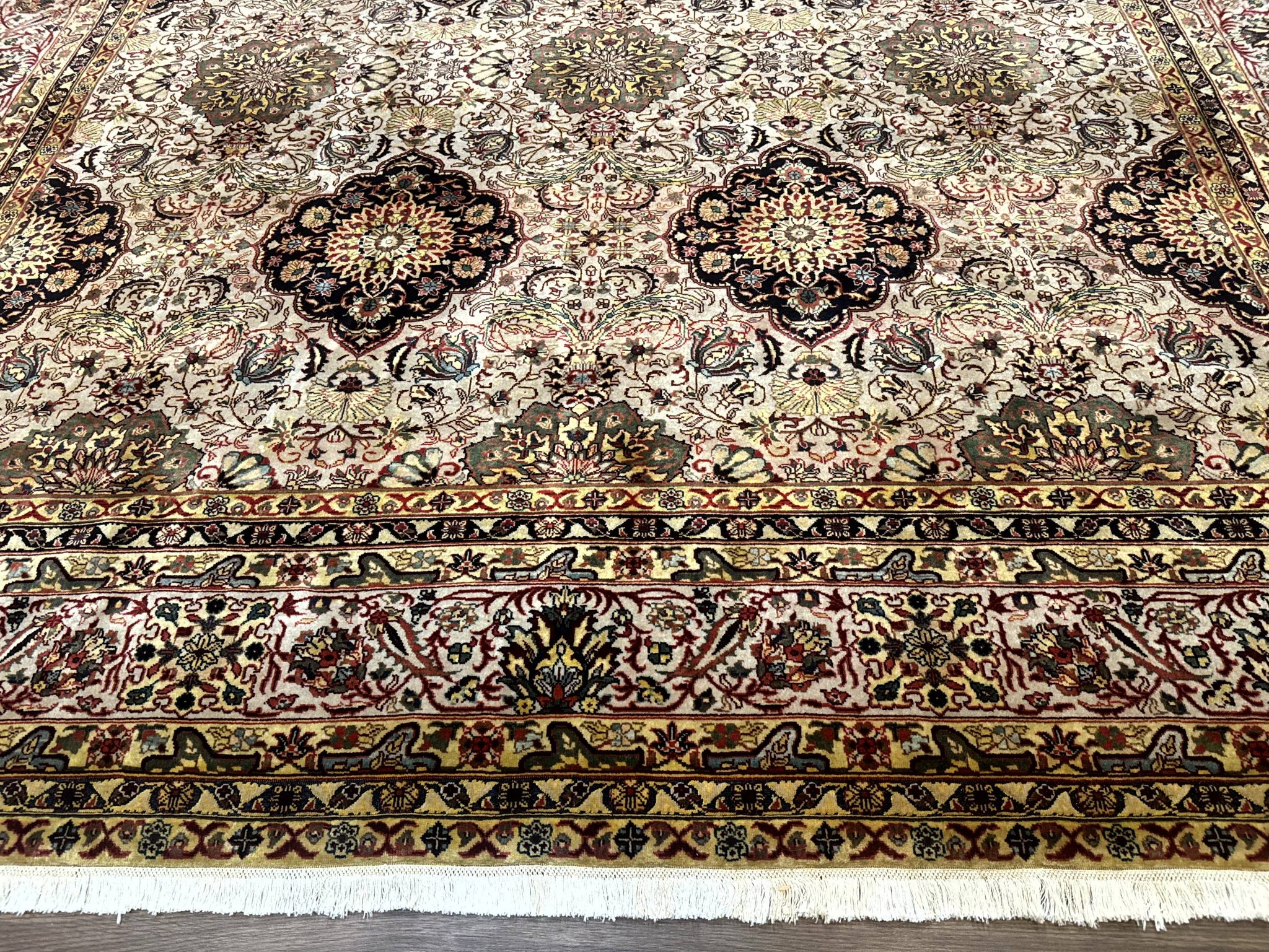 Indian Agra Rug 9x12, Fine Oriental Carpet by Jewel Rugs