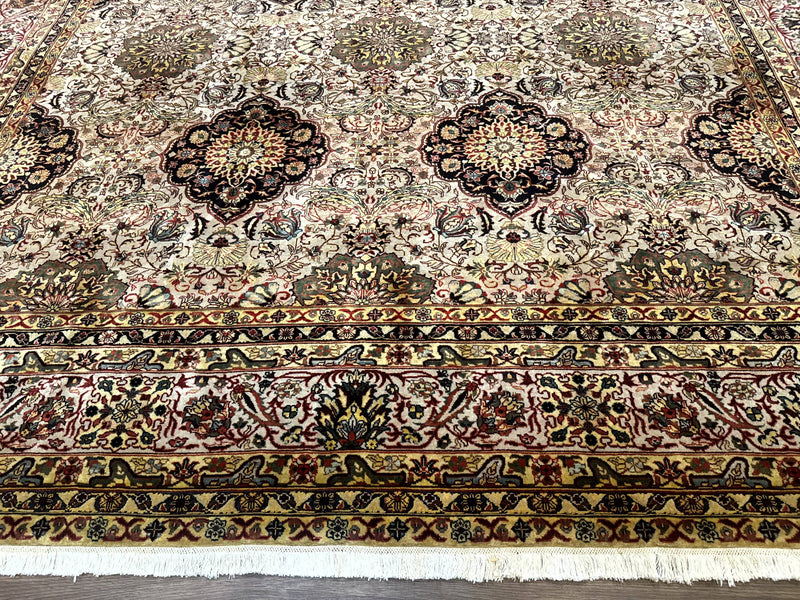 Indian Agra Rug 9x12, Fine Oriental Carpet by Jewel Rugs