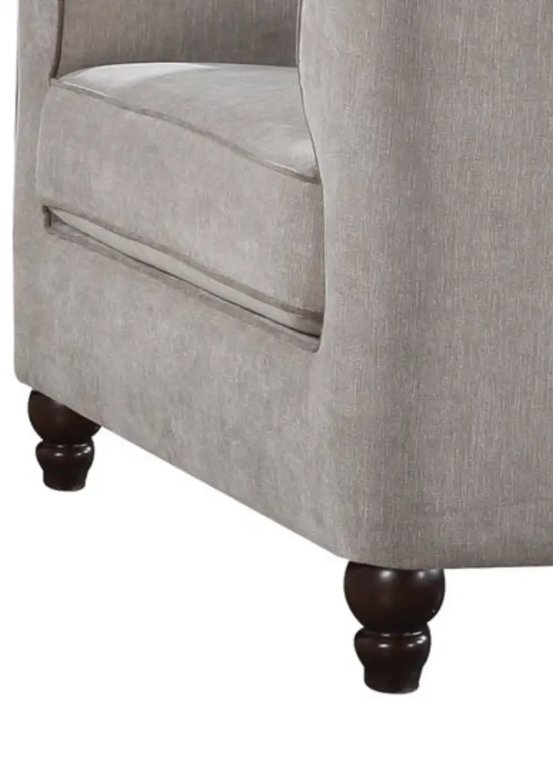 Cyndi Tan Velvet Accent Chair by HouseOfZazla