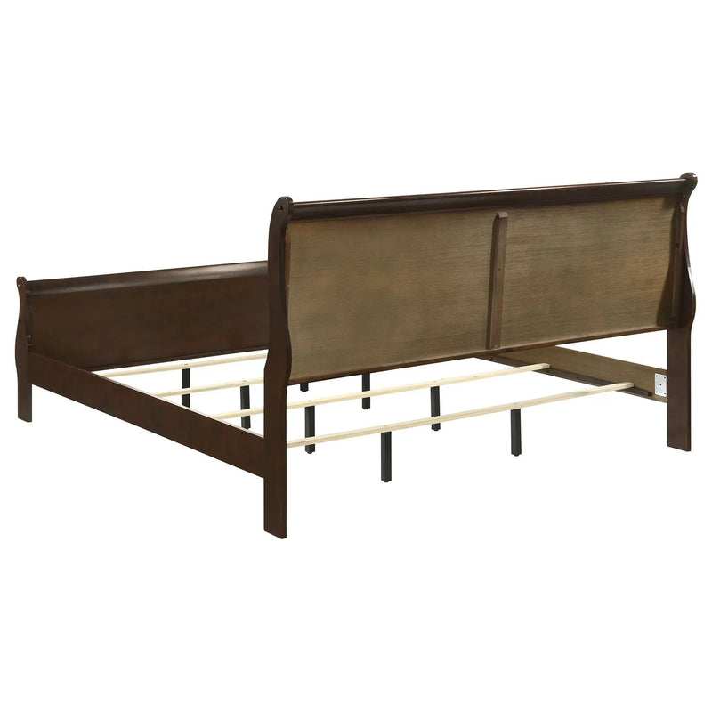 Louis Philippe 4-piece Eastern King Bedroom Set Cappuccino by Unique Piece Furniture