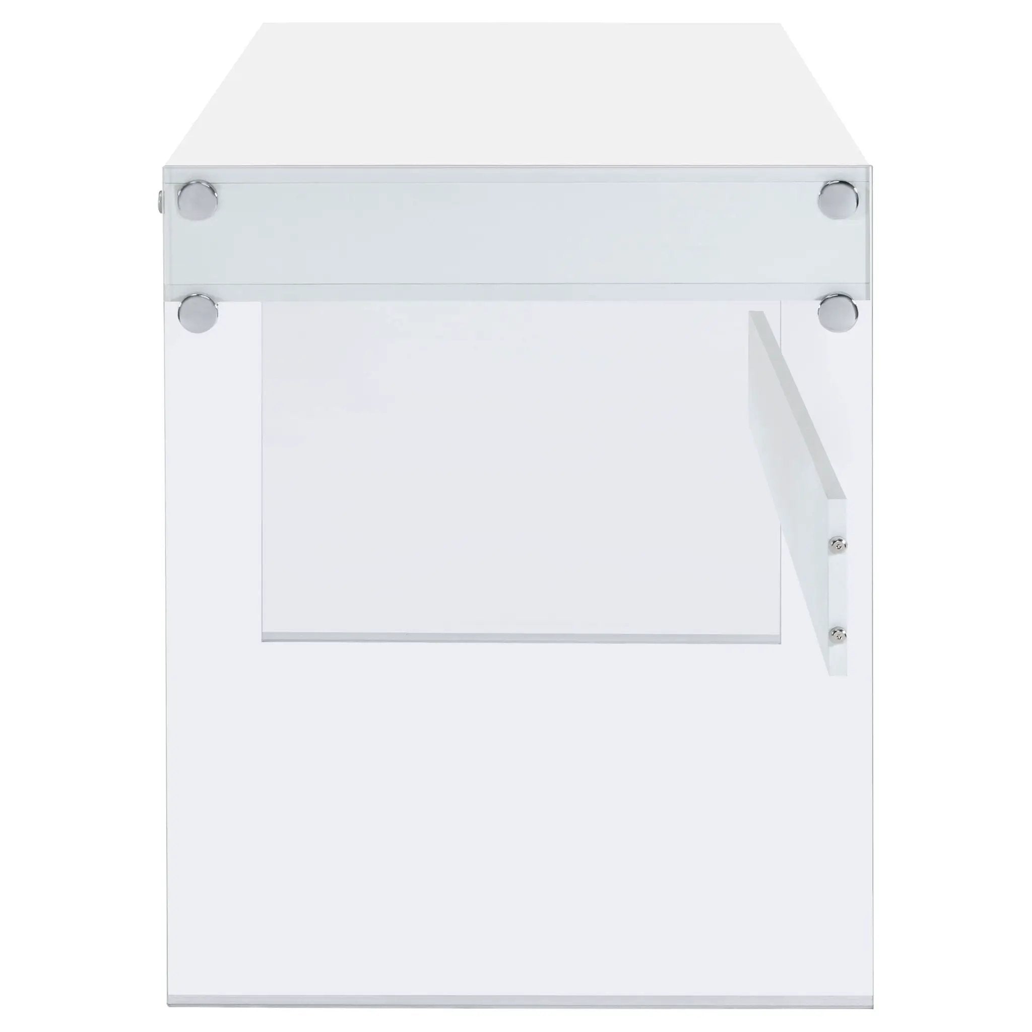 Dobrev 48-inch 2-drawer Writing Desk White High Gloss by Unique Piece Furniture