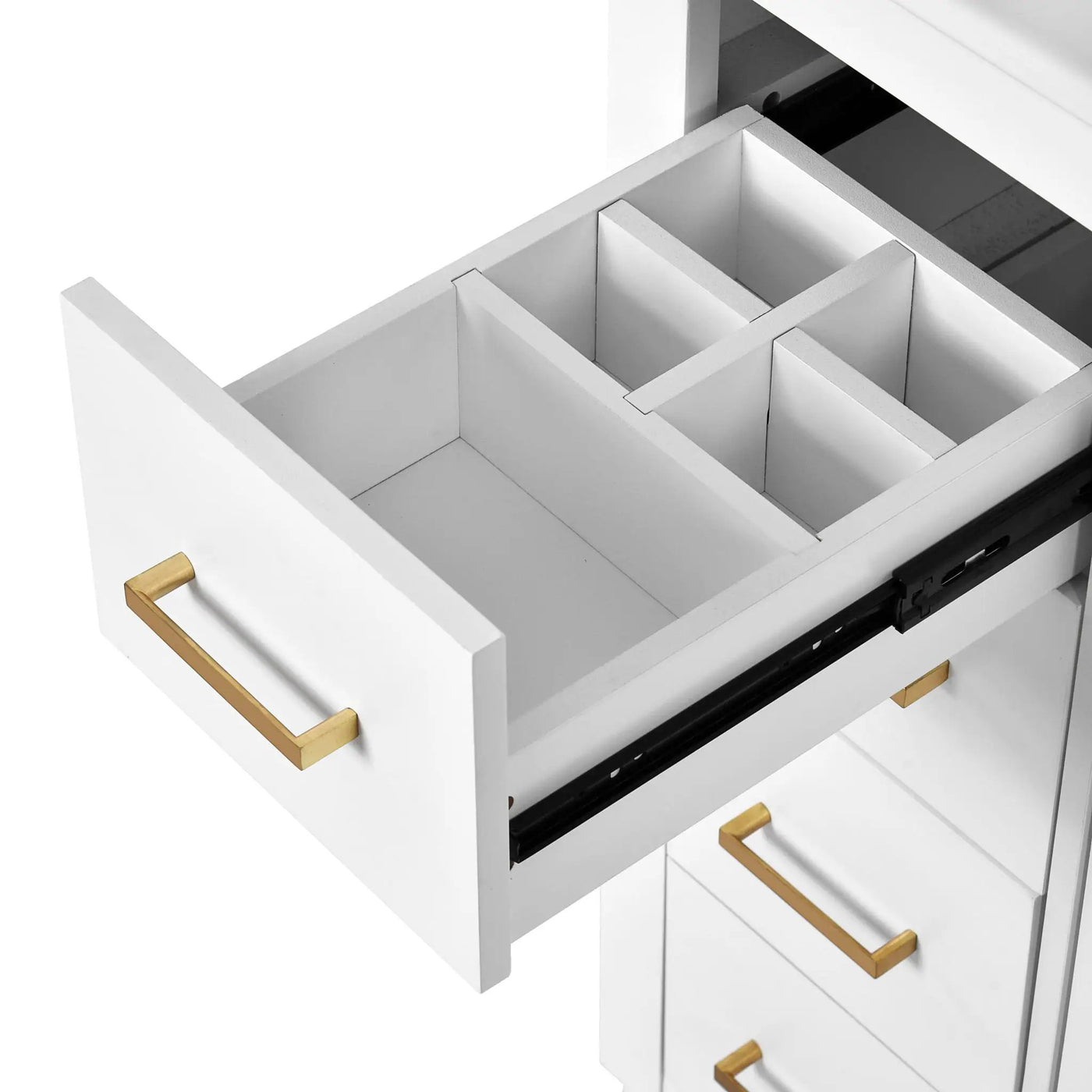 Ceramic Sink Combo, Freestanding Vanity Set With 3 Drawers & Soft Closing Doors by HouseOfZazla