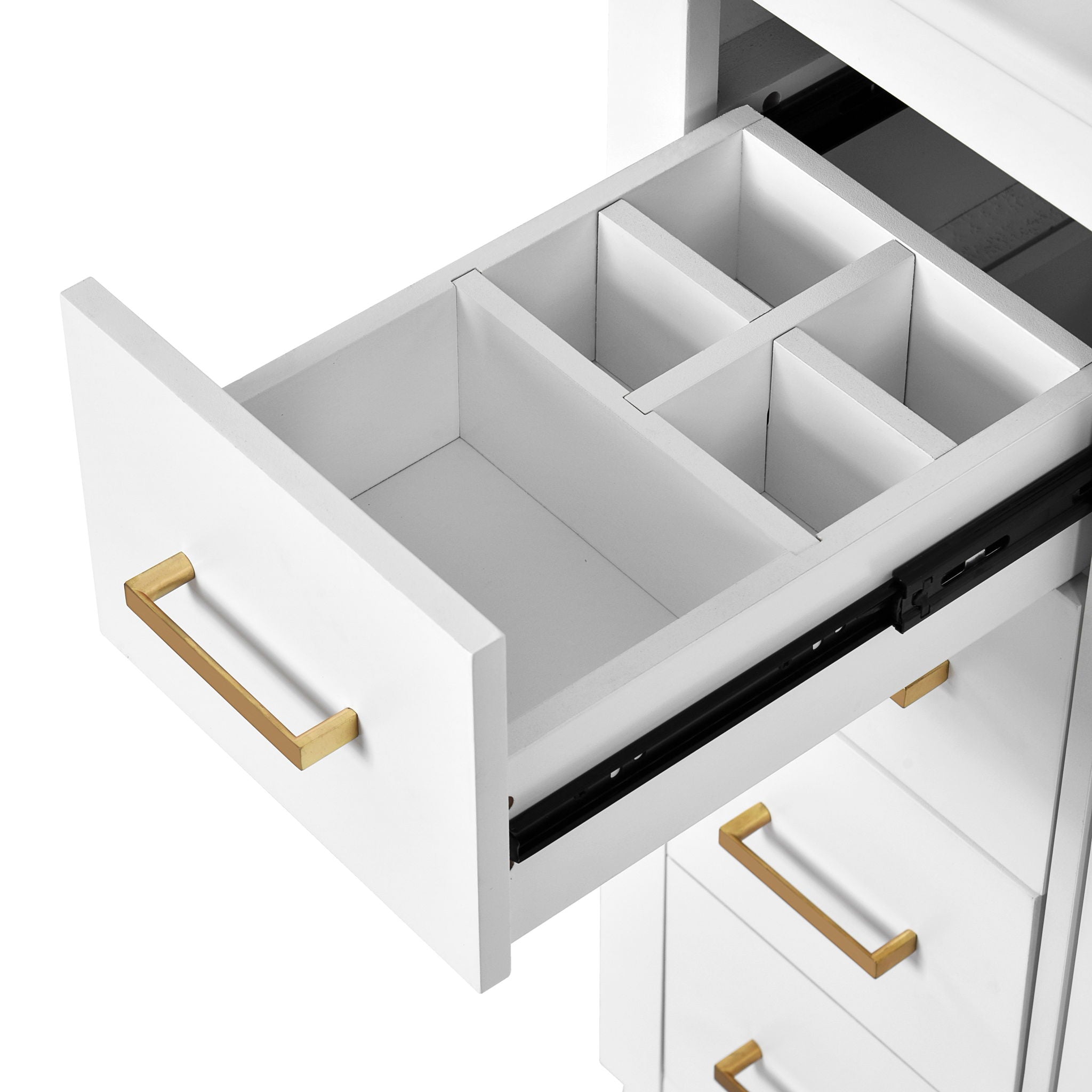 Ceramic Sink Combo, Freestanding Vanity Set With 3 Drawers & Soft Closing Doors by HouseOfZazla