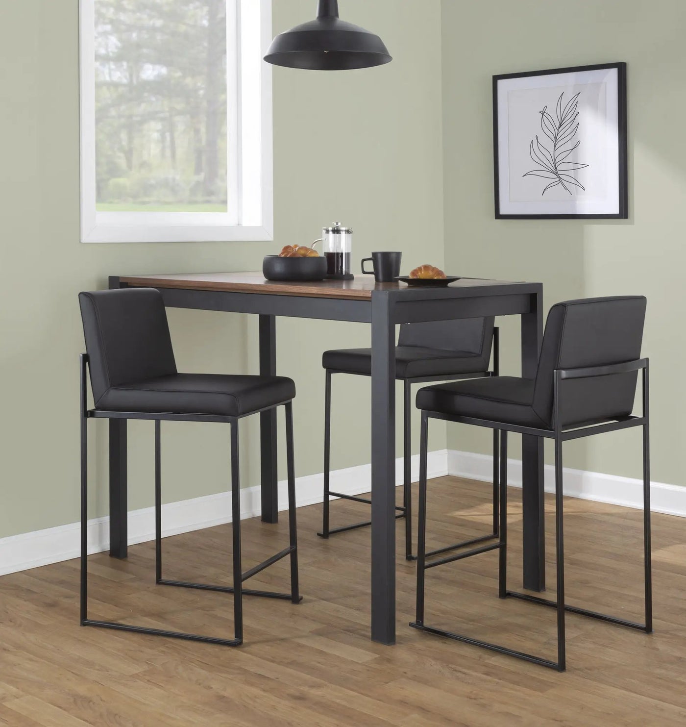 Fuji - Contemporary High Back Barstool Elegant Design by HouseOfZazla