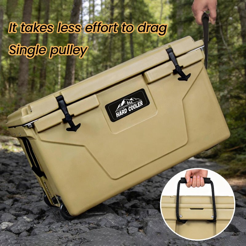 85 Quart Khaki Bear-Resistant Rotomolded Cooler by HouseOfZazla