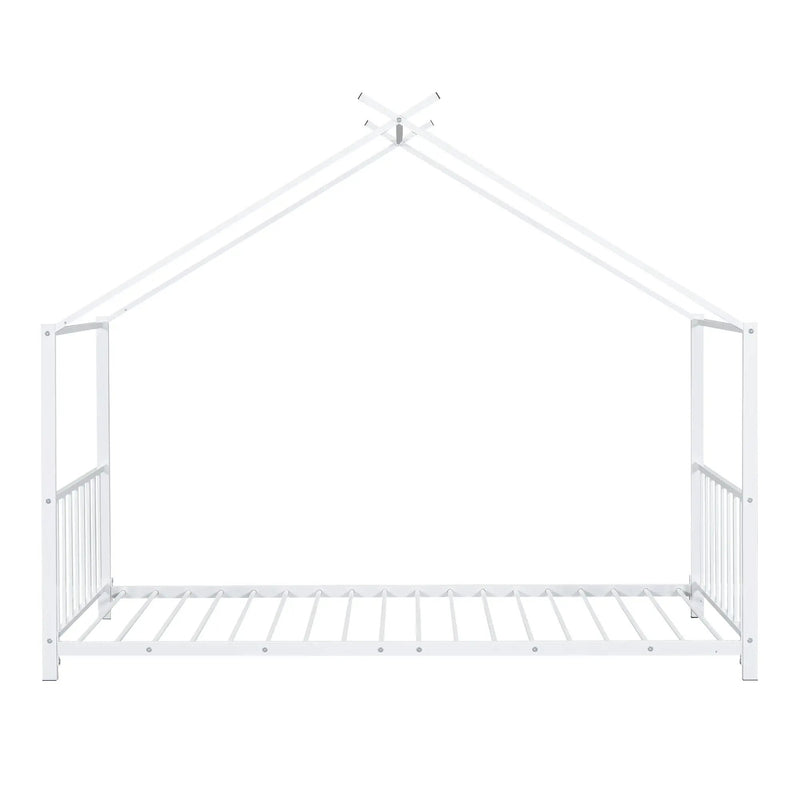 Metal House Platform Bed With Modern Design And Durable Frame by HouseOfZazla