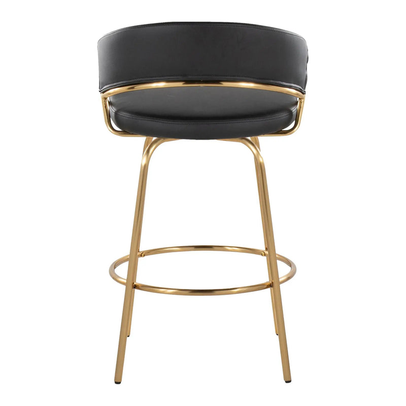 Jie - Glam Fixed Height Counter Stool (Set of 2) by HouseOfZazla