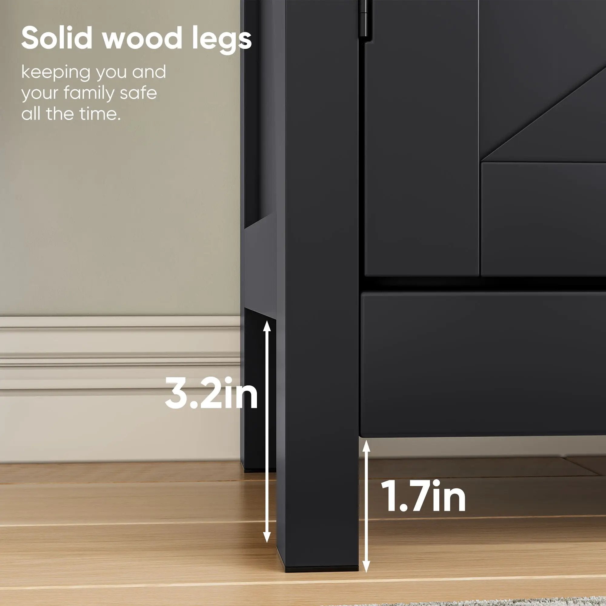 Farmhouse Storage Cabinet With Drawer And Adjustable Shelf by Unique Piece Furniture