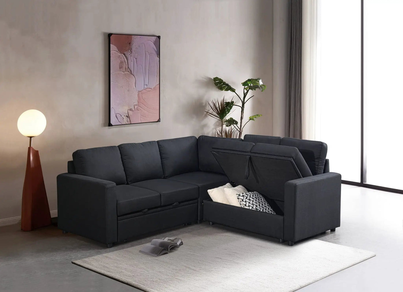 Comfort Design Sectional Sofa Bed by Unique Piece Furniture