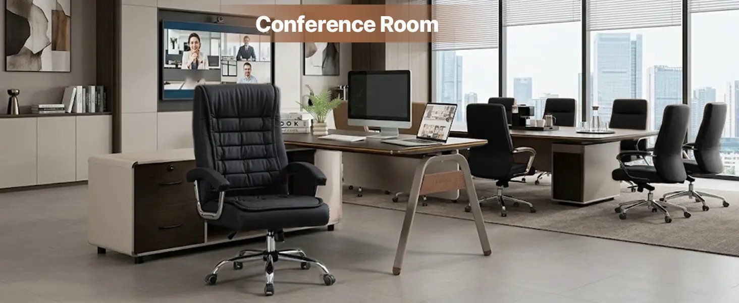 Executive Office Chair - High Back PU Leather Ergonomic Design by HouseOfZazla