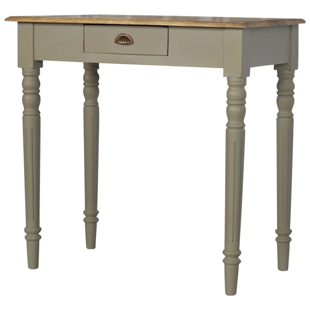 Hand Painted Writing Desk - Gray by HouseOfZazla