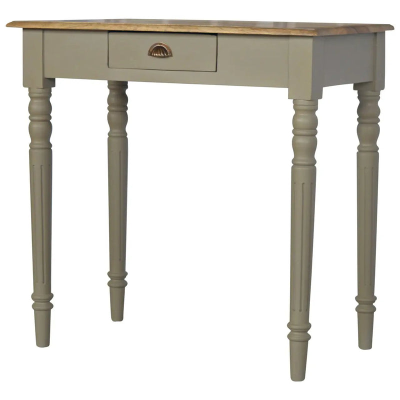 Hand Painted Writing Desk - Gray by HouseOfZazla