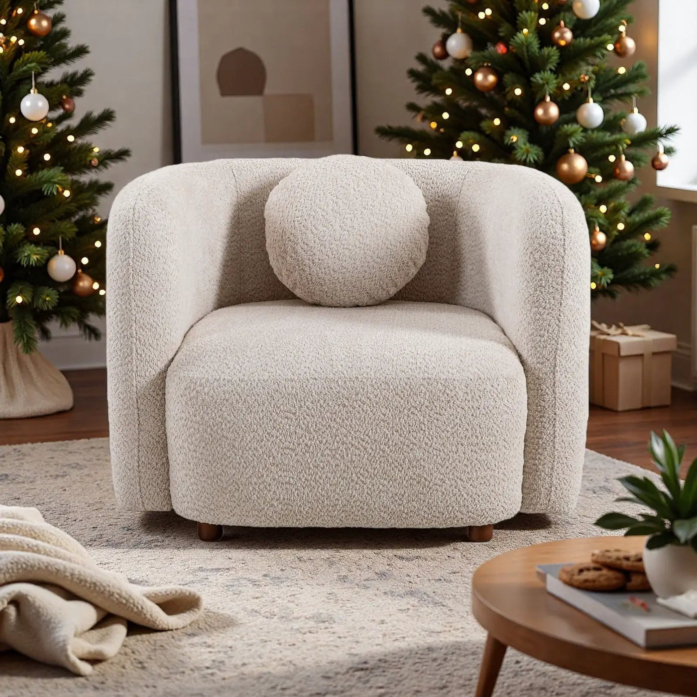 Japandi Style Accent Square Chair by HouseOfZazla