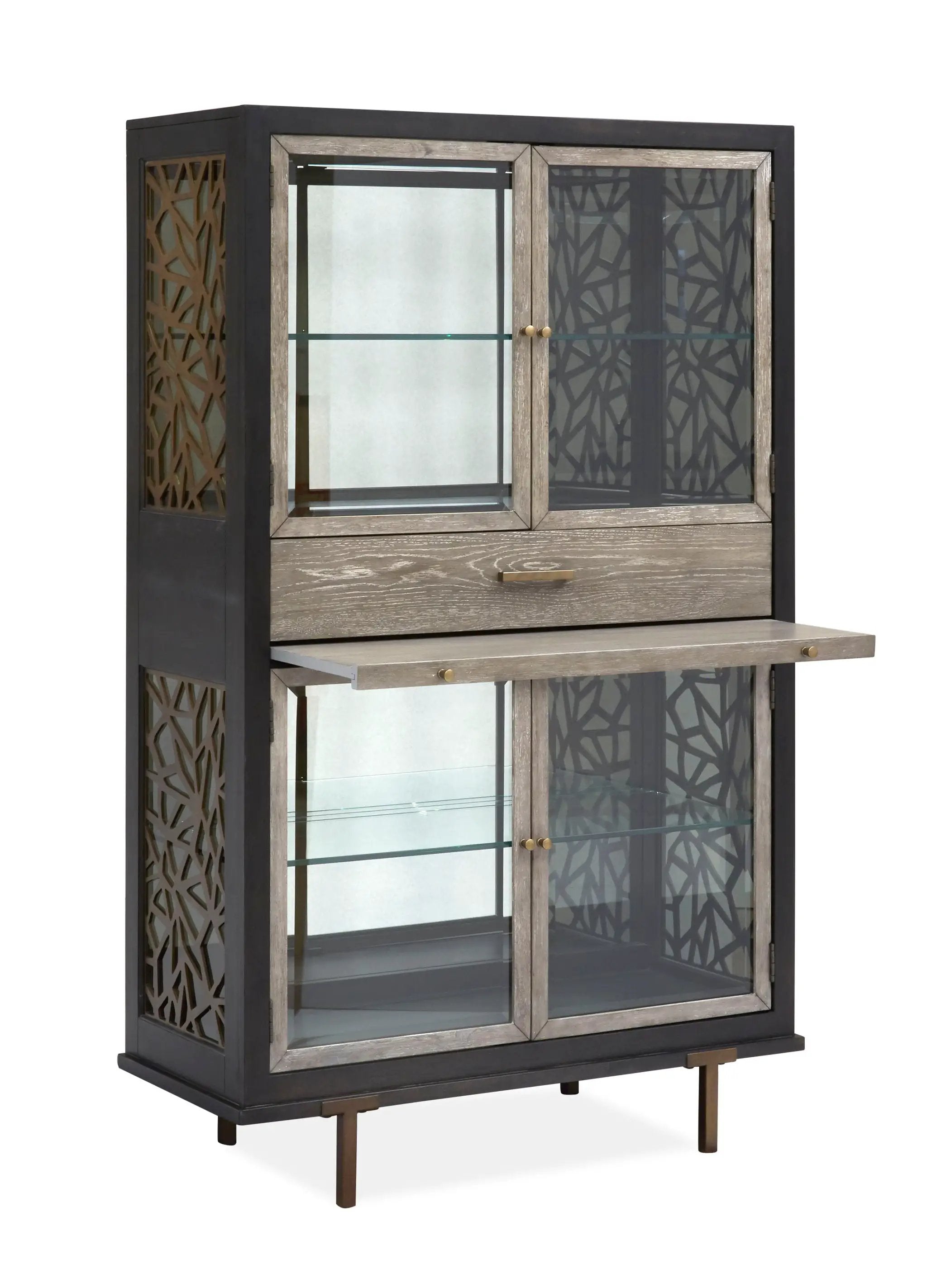 Ryker - Display Cabinet - Homestead Brown by Unique Piece Furniture