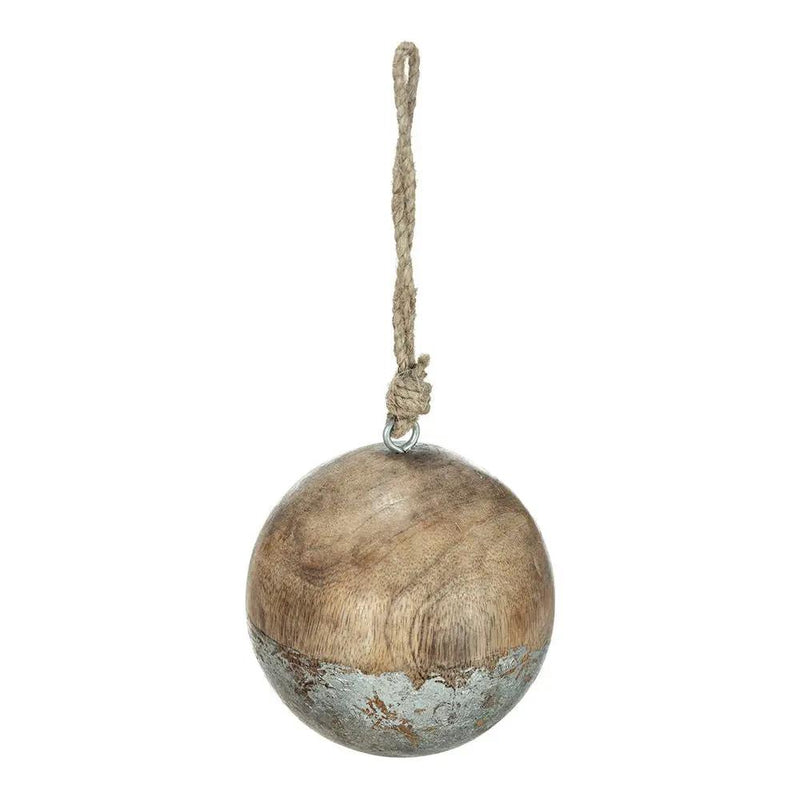 Christmas Ball Ornaments, Wood Decorative Hanging Ball Christmas Tree Ornaments For Holiday Party Decorations by HouseOfZazla