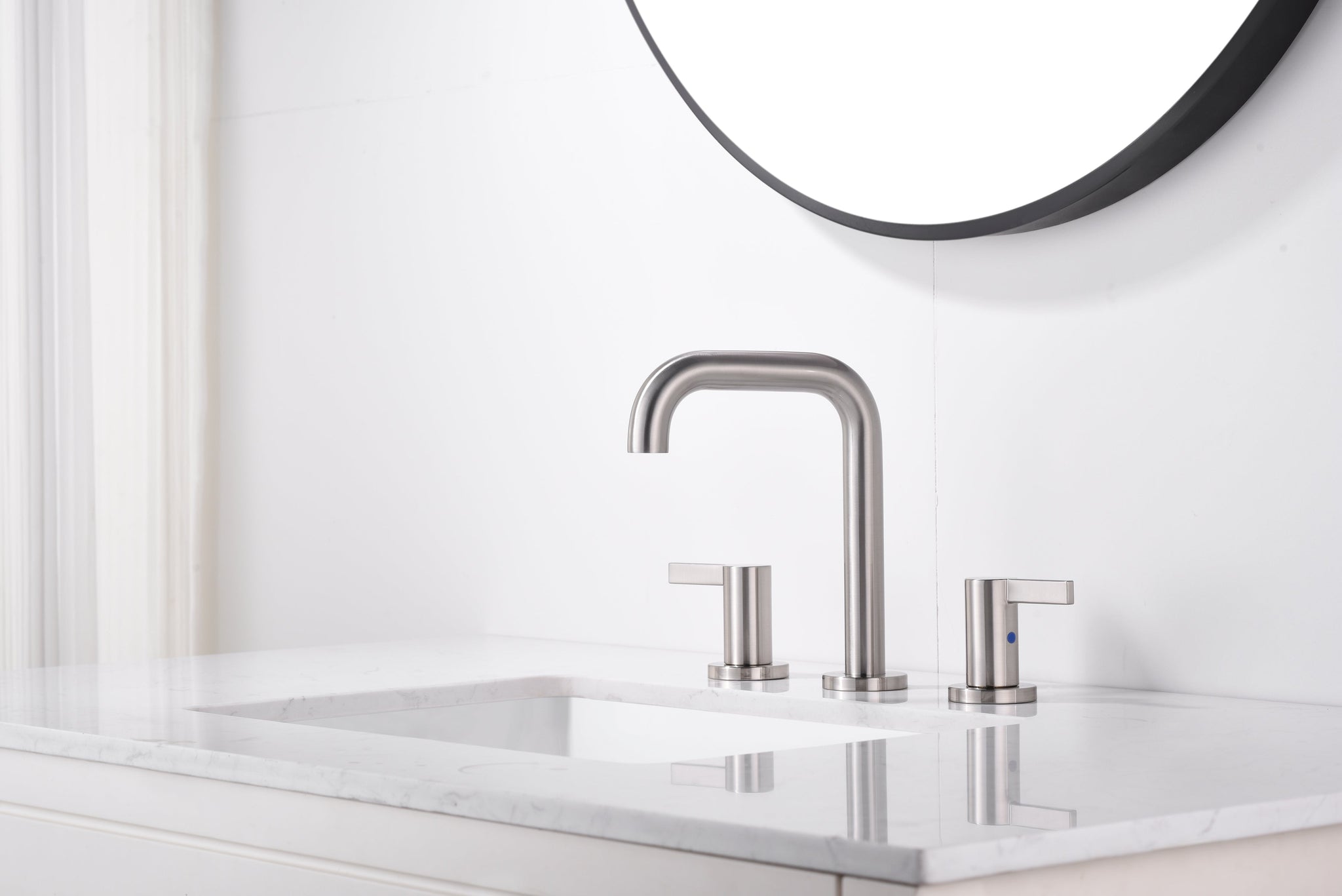 Bathroom Faucet For Bathroom Sink With Two Handles, Pop Up Drain And Supply Lines by HouseOfZazla