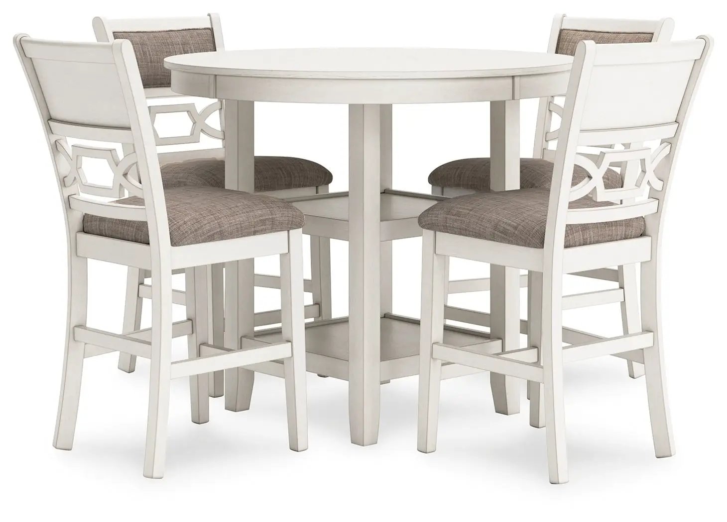 Erinberg - Dining Room Counter Table Set (Set of 5) - Antique White by Unique Piece Furniture