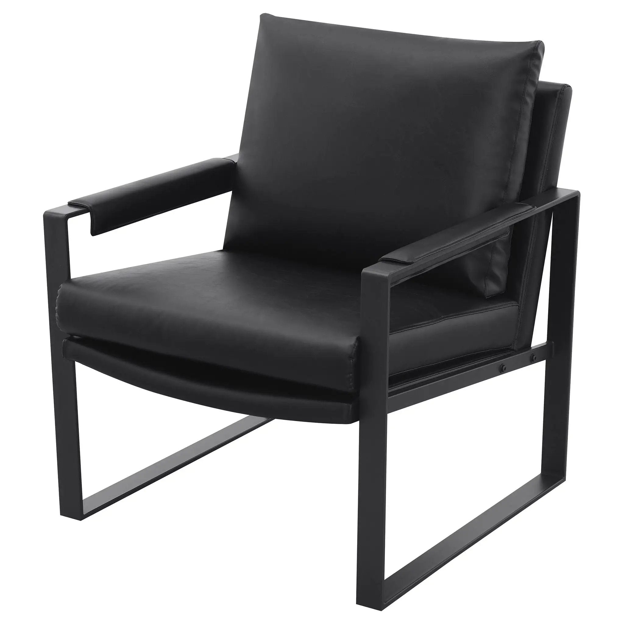 Rosalind Upholstered Track Arm Accent Chair Black by Unique Piece Furniture