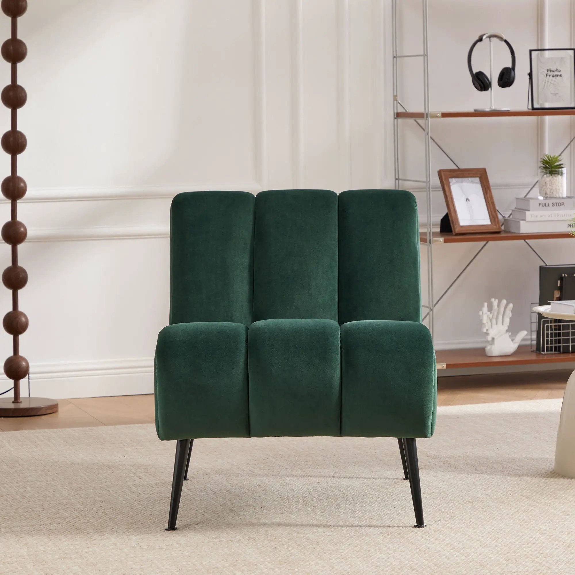 Upholstered Armless Chair For Living Room by HouseOfZazla