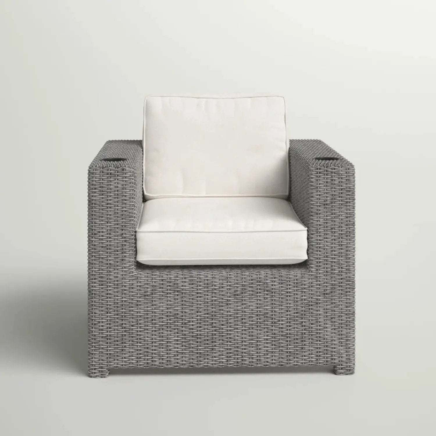 Aviara - Outdoor Club Chair Timeless Comfort With Plush Cushions - Gray Mix by Unique Piece Furniture