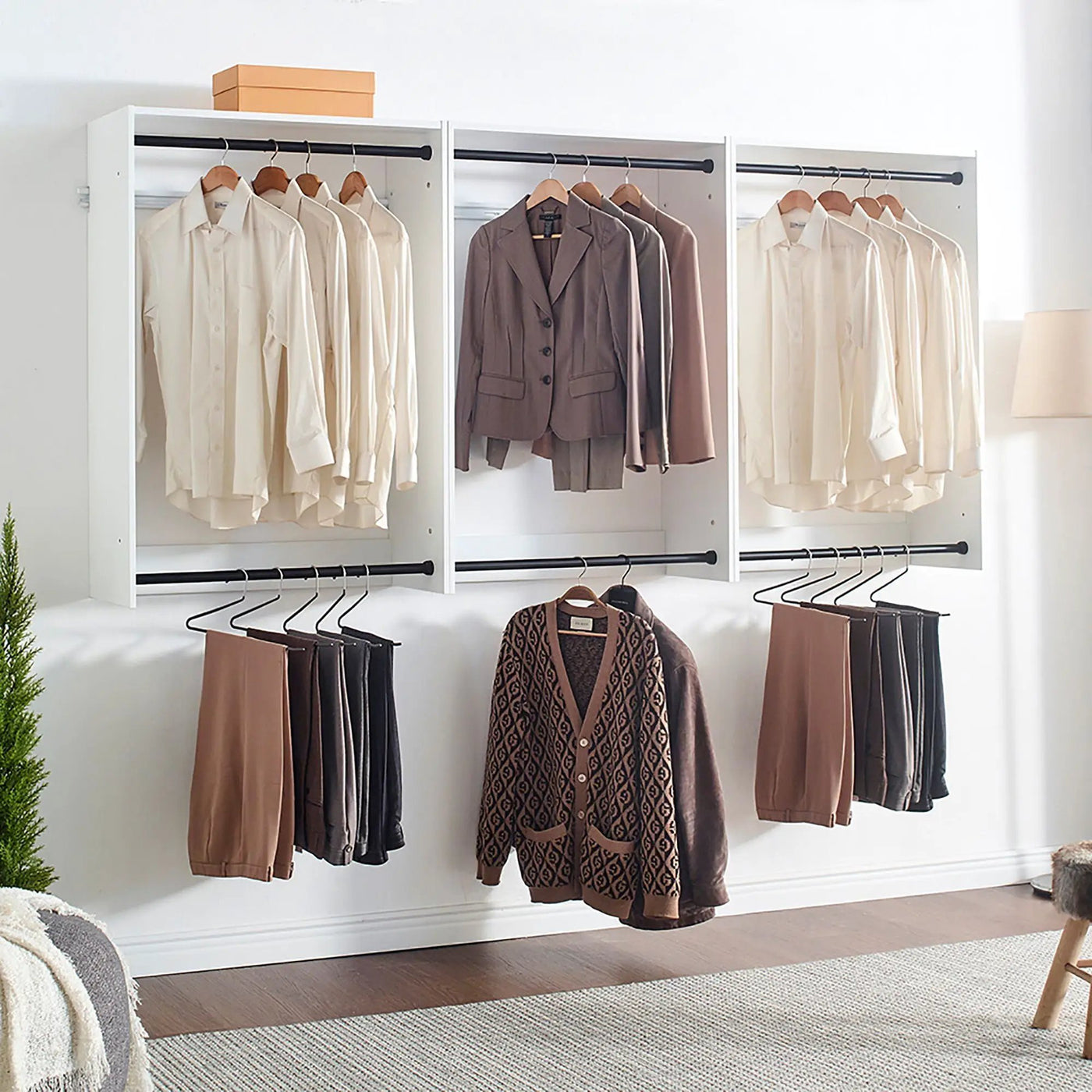 Devi - Wall Mounted Closet System, Modular Units by HouseOfZazla