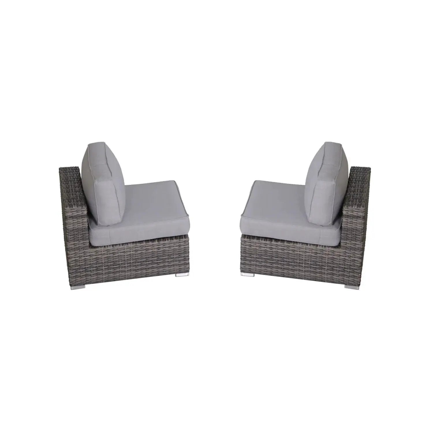 Modern Rattan Wicker Seating Group With Cushions by Unique Piece Furniture
