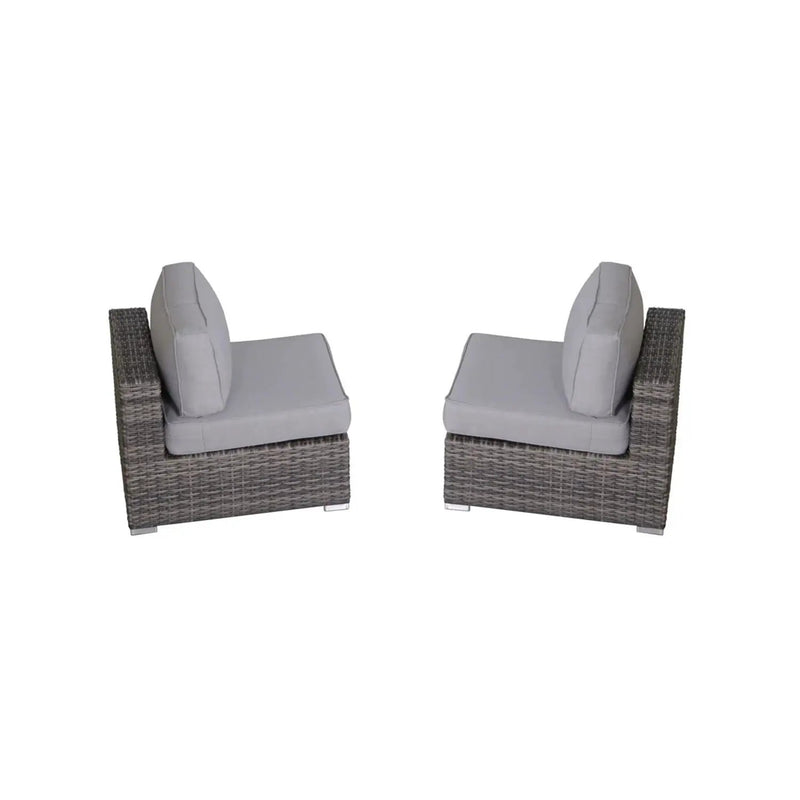 Modern Rattan Wicker Seating Group With Cushions by HouseOfZazla