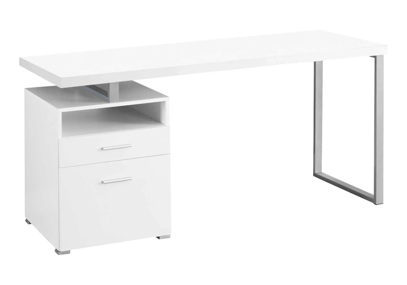 Computer Desk For Home Office, Laptop, Left Right Set - Up, Storage Drawers, Contemporary & Modern by Unique Piece Furniture