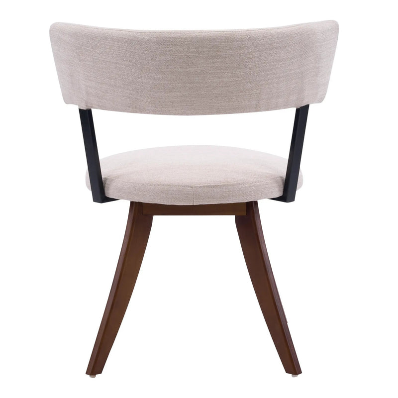 Modern Upholstered Dining Chairs with Curved Back by HouseOfZazla