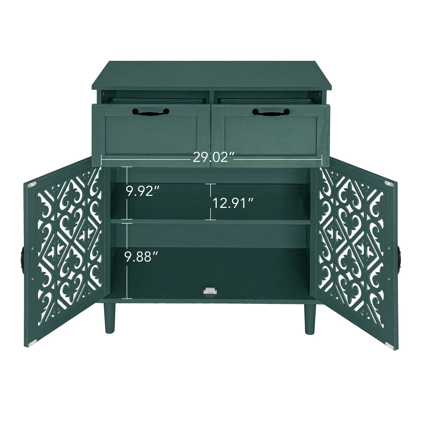 2 Door 2 Drawer Elegant Cabinet by Unique Piece Furniture