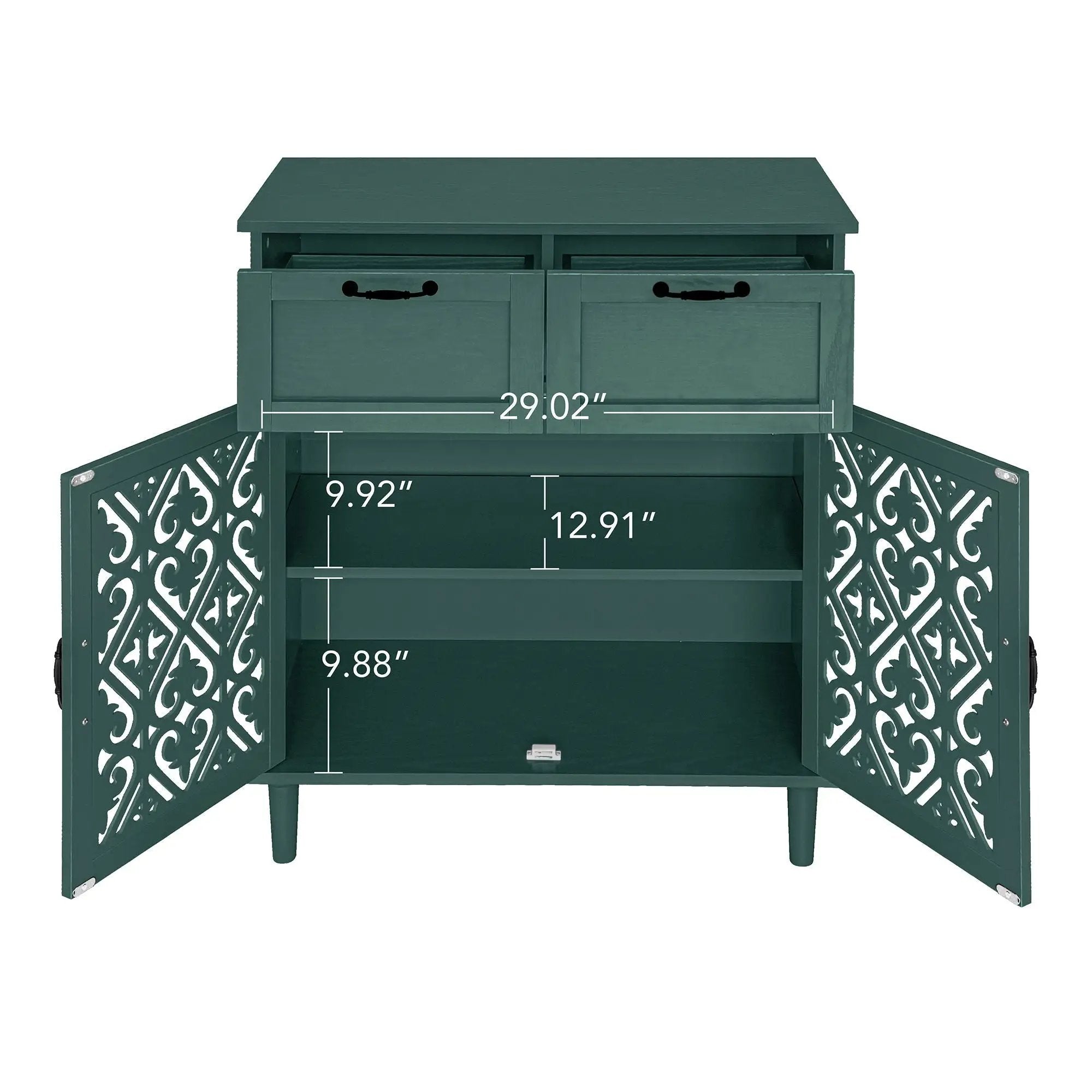 2 Door 2 Drawer Elegant Cabinet by Unique Piece Furniture