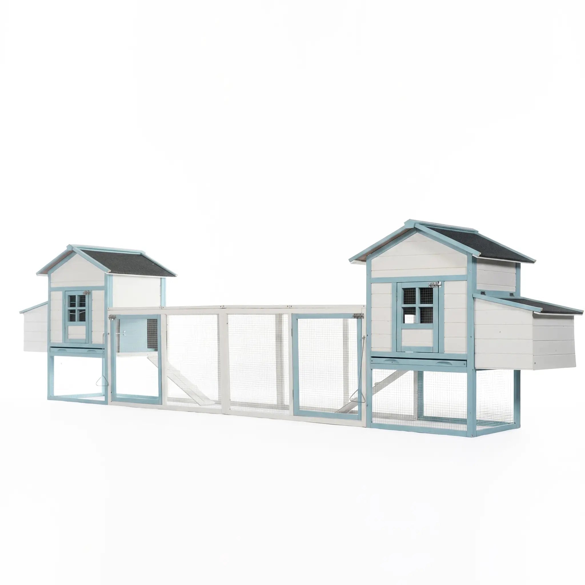 Large Wooden Chicken Coop with Double Nesting Boxes by HouseOfZazla