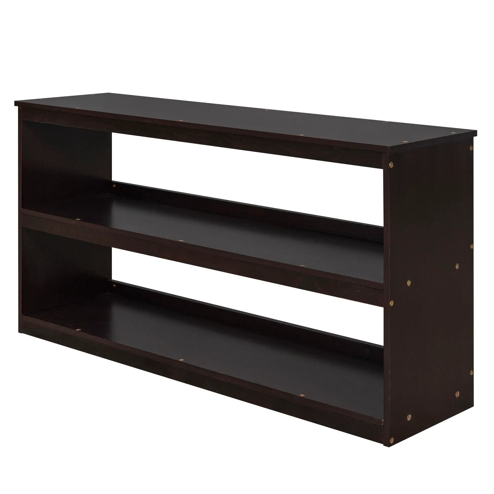 Loft Low Study Bed With Cabinet, Shelves And Rolling Portable Desk, Multiple Functions by HouseOfZazla