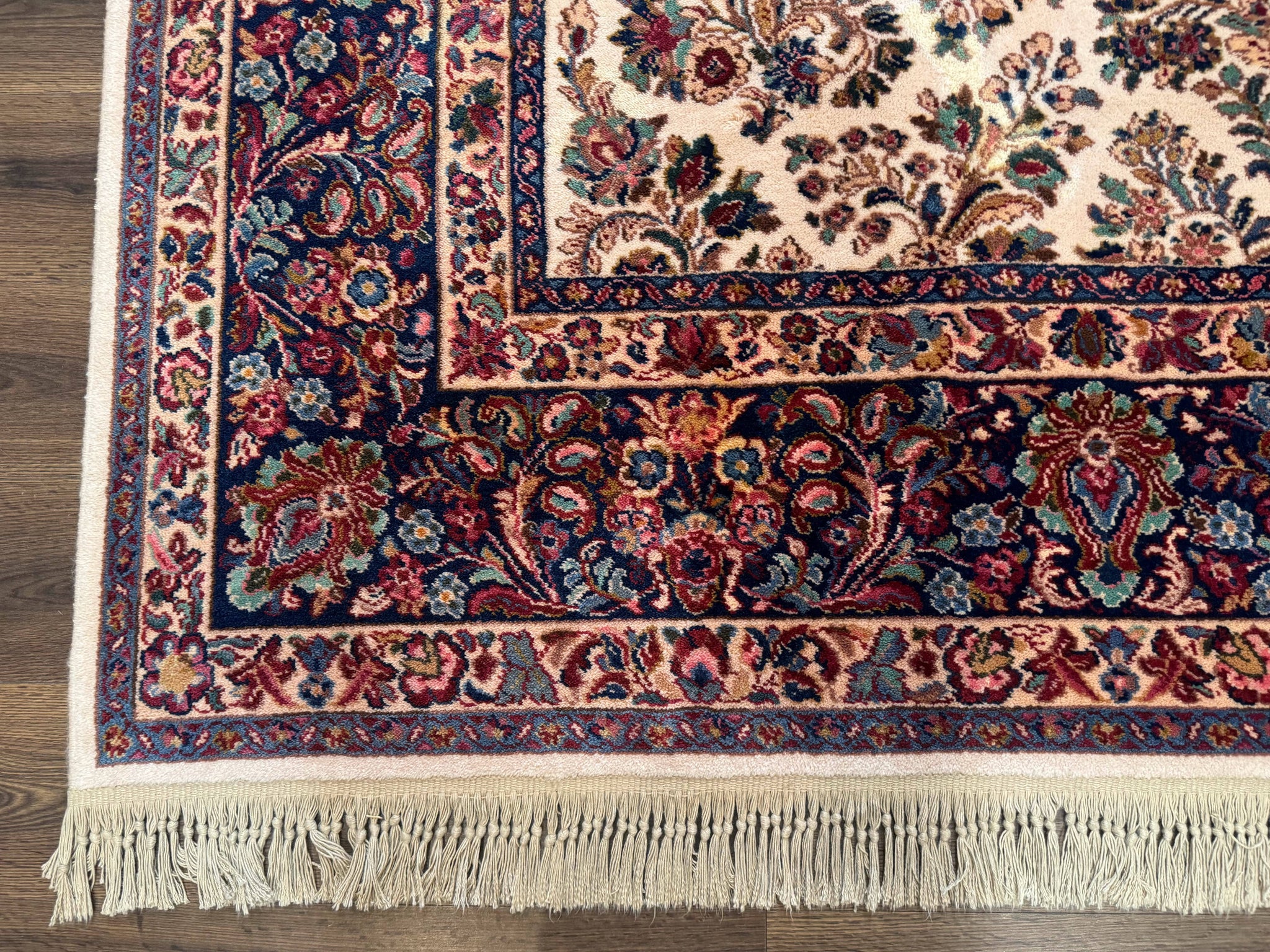 Karastan Rug 8.8 x 10.6 Ivory Sarouk #700/760, Wool Discontinued Original 700 Series by Jewel Rugs