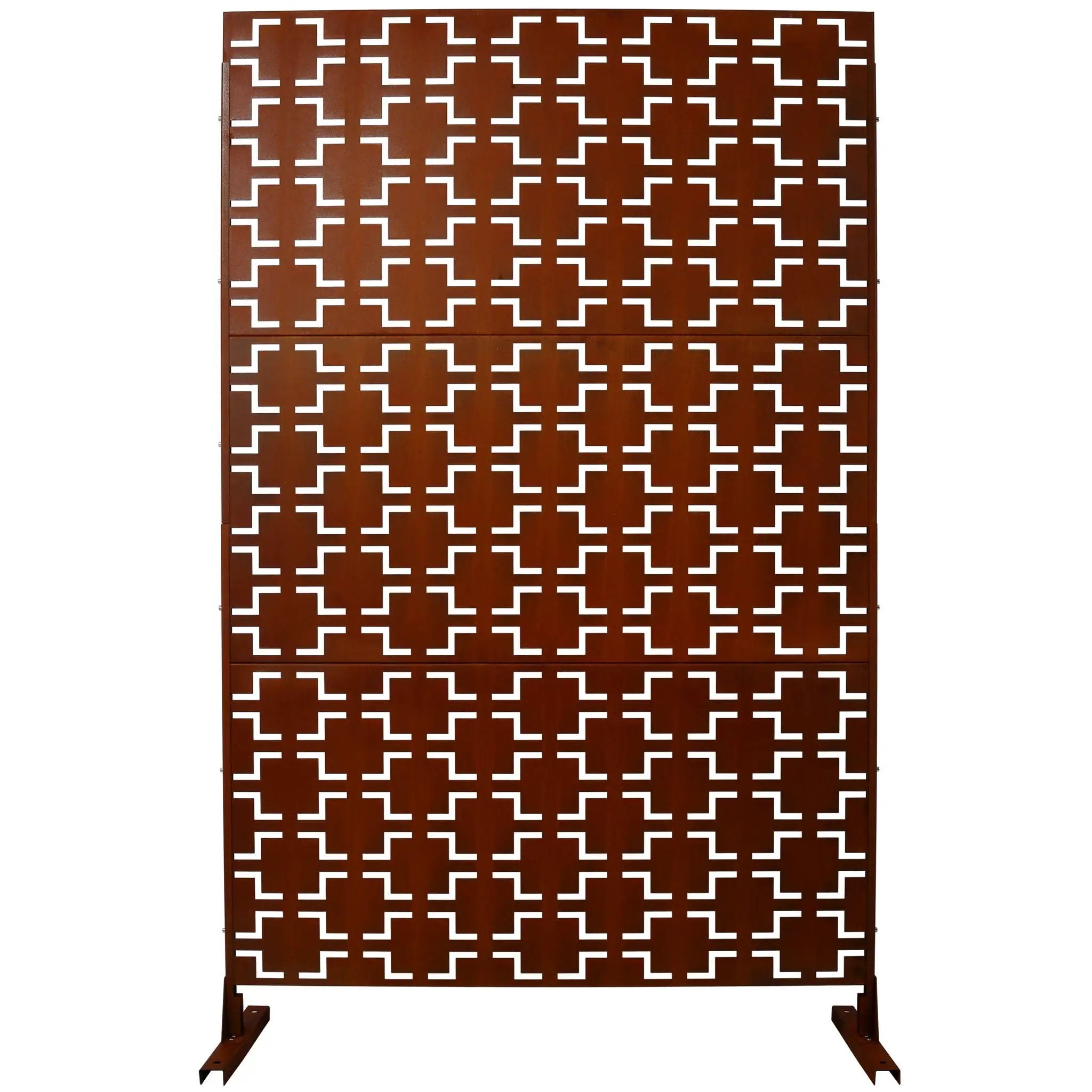 Outdoor & Indoor Metal Privacy Freestanding Decorative Screen by Unique Piece Furniture