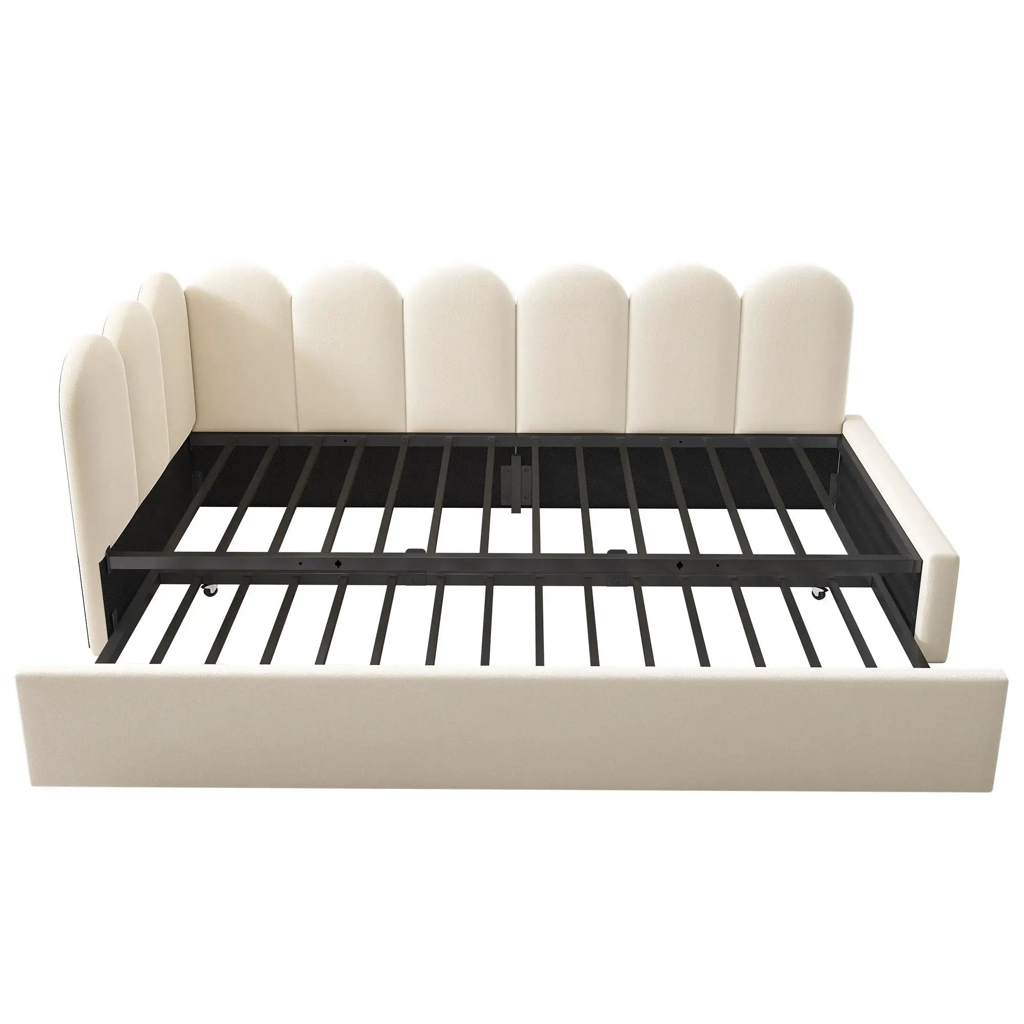 Upholstered Daybed With Metal Slatted Base by HouseOfZazla
