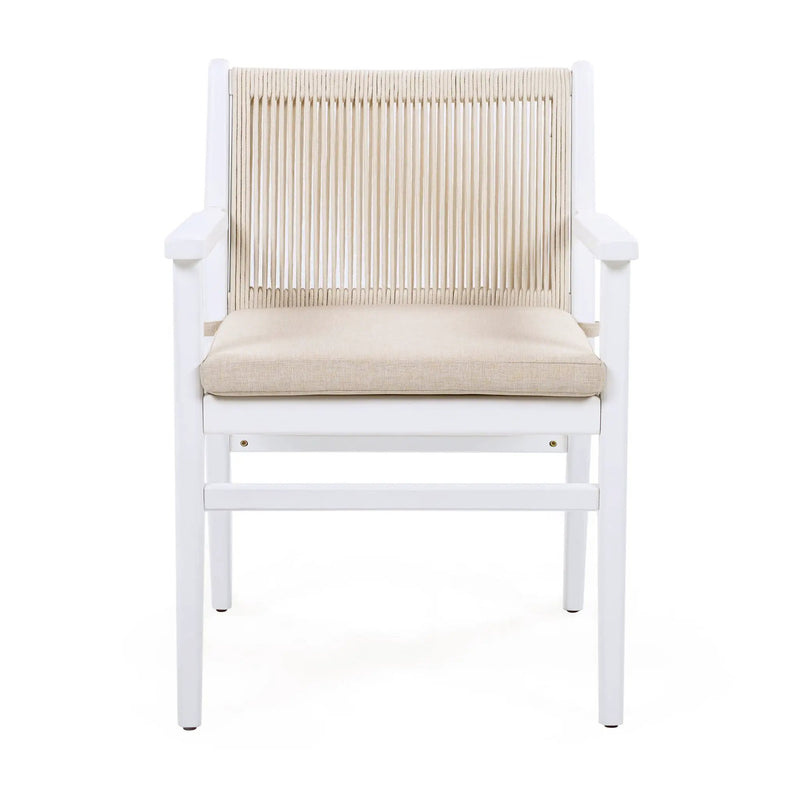 Outdoor Acacia Wood Patio Dining Armchair (Set of 2) by HouseOfZazla