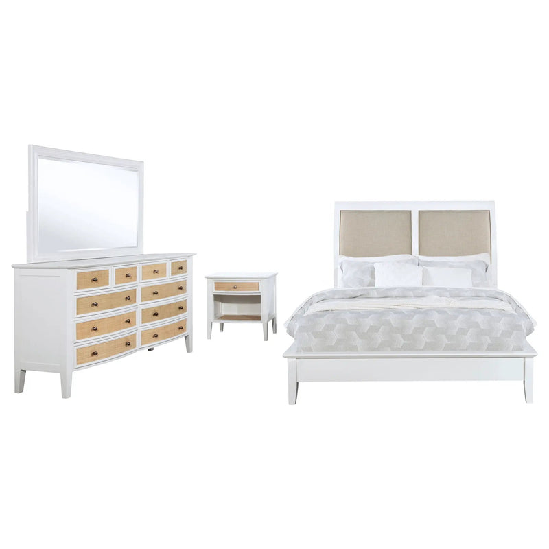 Bexhill 4-piece California King Bedroom Set White by Unique Piece Furniture