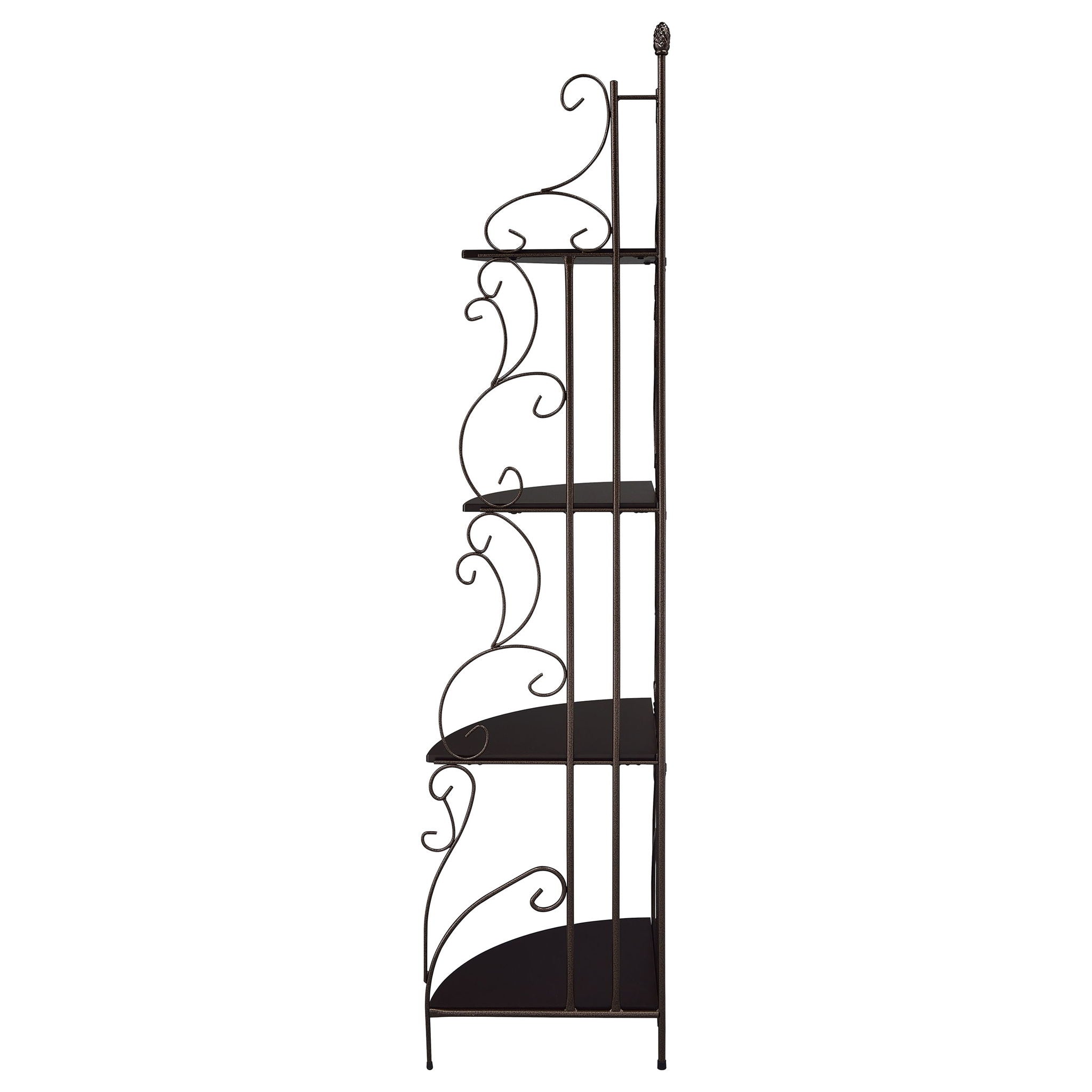 4 Shelf Corner Bookcase - Cappuccino by HouseOfZazla